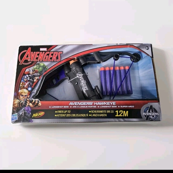 Marvel Avengers Nerf Hawkeye Longshot Bow 12M NIB - Picture 2 of 6